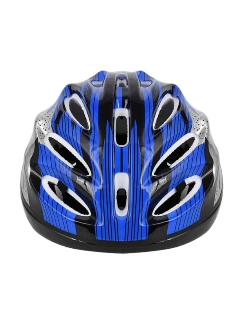 Skating Helmet Thick Sponge Inner Pad Protection (Red & Blue) - Mumzar