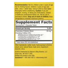 Nature’s Way Primadophilus® Kids Probiotic Chewables – Cherry, 3 Billion CFU, 60 Tablets