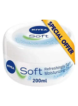 NIVEA Soft moisturizing cream jar 200 mL with Special offer yellow banner