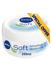 NIVEA Soft Moisturizing Cream – Refreshingly Soft, 200ml Jar