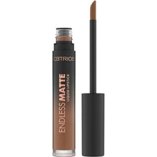 Catrice endless matte liquid lipstick, brown nude shade in tube with applicator