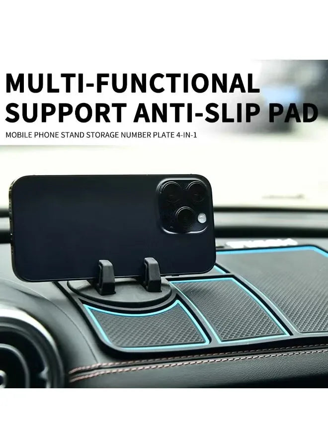 Silicone Anti-Skid Mat for Car Dashboard – Non-Slip Dashboard Pad (Red & Blue) - Mumzar