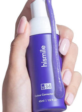 Teeth colour corrector foam bottle, purple and white, 45 ml