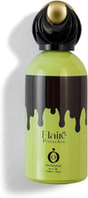Flaire Pistachio perfume bottle with black cap and green glass, 100 mL