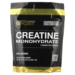 California Gold Nutrition Sport Creatine Monohydrate – Unflavoured Powder 453g, 1kg, 5g Sachet & 750mg 240 Veggie Capsules | Strength, Energy & Performance Support