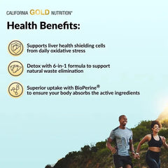 California Gold Nutrition Silymarin Complex – Milk Thistle Extract with Dandelion, Artichoke, Ginger, Curcumin C3 Complex® & BioPerine® | 120 & 360 Veggie Capsules | Liver Support