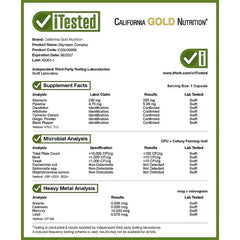 California Gold Nutrition Silymarin Complex – Milk Thistle Extract with Dandelion, Artichoke, Ginger, Curcumin C3 Complex® & BioPerine® | 120 & 360 Veggie Capsules | Liver Support