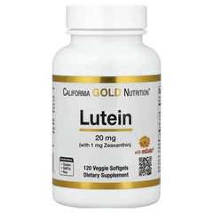 California Gold Nutrition Lutein with Zeaxanthin – مستخلص زهرة المارشماريجولد، 60 و 120 كبسولة هلامية نباتية | لصحة العين ودعم الرؤية