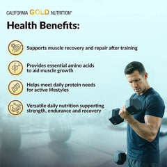 California Gold Nutrition Sport Whey Protein Isolate – Unflavoured 1 lb & 5 lb | High Protein, Muscle Recovery & Lean Muscle Support