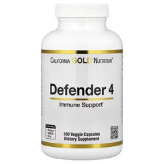 California Gold Nutrition Defender 4 – Vitamin C, Vitamin D, Zinc & Selenium – 60 & 180 Veggie Capsules