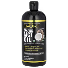 California Gold Nutrition Sport Organic MCT Oil – Unflavoured – 355 ml & 946 ml