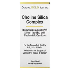 California Gold Nutrition Choline Silica Complex – Stabilised Silicon with Choline & L-Carnitine – 30 ml & 59 ml
