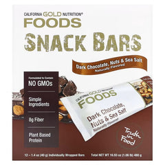 California Gold Nutrition Foods Chewy Granola & Snack Bars – Assorted Flavors, 12 Bars (40g Each)