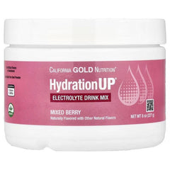 California Gold Nutrition HydrationUP® مكملات ترطيب الإلكتروليت – مجموعة متنوعة ومساحيق بنكهات (المدارية، الحمضيات، فواكه مشكلة، العنب، التوت المشكل)
