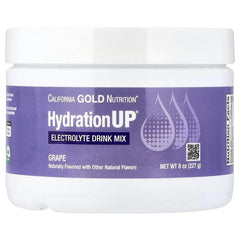 California Gold Nutrition HydrationUP® مكملات ترطيب الإلكتروليت – مجموعة متنوعة ومساحيق بنكهات (المدارية، الحمضيات، فواكه مشكلة، العنب، التوت المشكل)