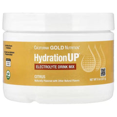 California Gold Nutrition HydrationUP® مكملات ترطيب الإلكتروليت – مجموعة متنوعة ومساحيق بنكهات (المدارية، الحمضيات، فواكه مشكلة، العنب، التوت المشكل)