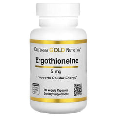 California Gold Nutrition Ergothioneine 5 mg & 25 mg – Antioxidant & Cellular Support – 90 Veg Capsules
