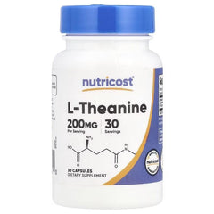 Nutricost L-Theanine 200 mg Capsules – Stress Support & Relaxation Supplement