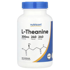 Nutricost L-Theanine 200 mg Capsules – Stress Support & Relaxation Supplement
