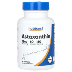 Nutricost Astaxanthin Softgels – مكمل مضاد للأكسدة وداعم للصحة اليومية