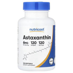 Nutricost Astaxanthin Softgels – مكمل مضاد للأكسدة وداعم للصحة اليومية
