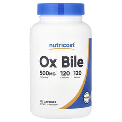 Nutricost Ox Bile Capsules – Digestive & Fat Metabolism Support Supplement