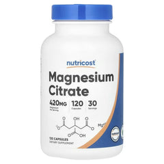 Nutricost Magnesium Citrate 105 mg Capsules – Muscle & Relaxation Support Supplement