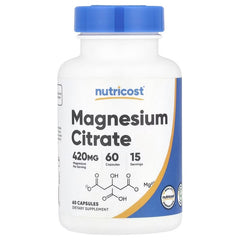 Nutricost Magnesium Citrate 105 mg Capsules – Muscle & Relaxation Support Supplement