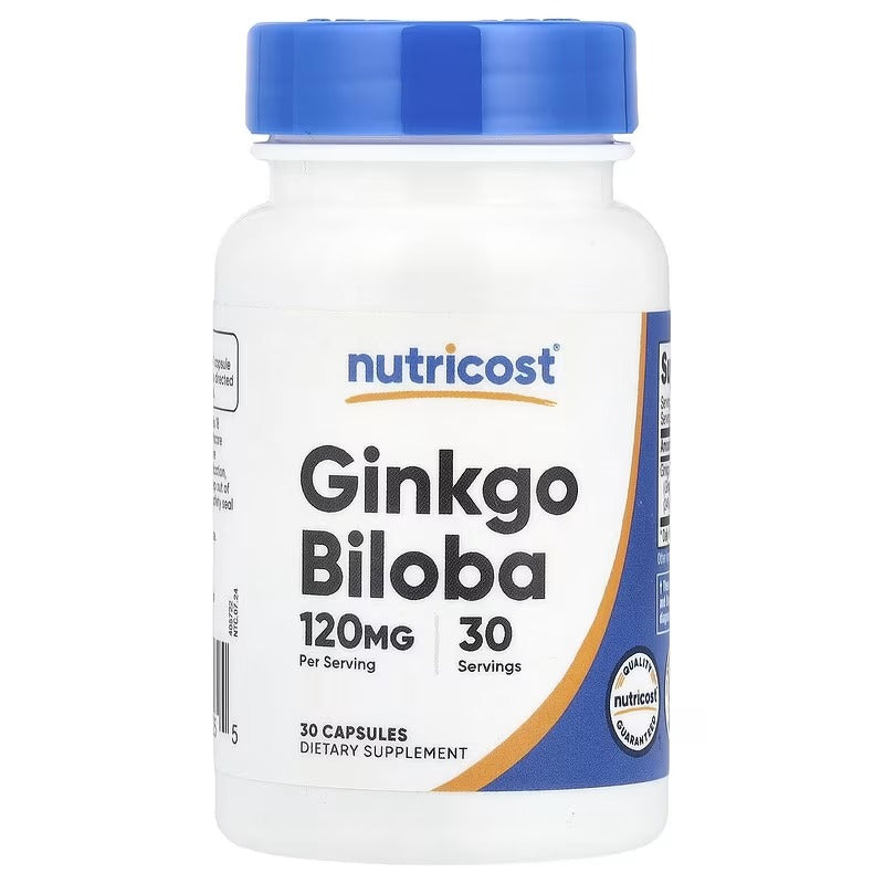 Nutricost Ginkgo Biloba 120 mg Capsules – Memory & Cognitive Wellness Support