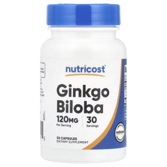 Nutricost Ginkgo Biloba 120 mg Capsules – Memory & Cognitive Wellness Support