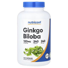 Nutricost Ginkgo Biloba 120 mg Capsules – Memory & Cognitive Wellness Support