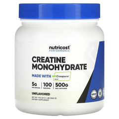 Nutricost Performance Creatine Monohydrate Powder – Strength & Workout Support Supplement