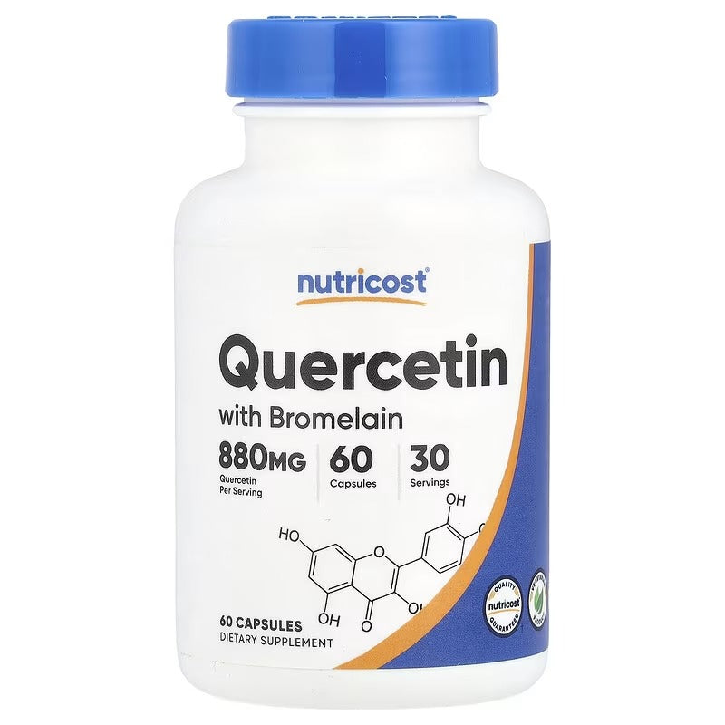 Nutricost Quercetin with Bromelain Capsules – Antioxidant & Immune Wellness Support