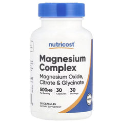 Nutricost Magnesium Complex 500 mg Capsules – Muscle, Nerve & Wellness Support Supplement