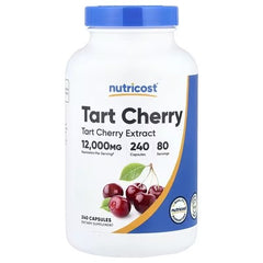 Nutricost Sour Cherry & Tart Cherry Capsules – Antioxidant & Wellness Support Supplement
