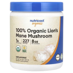 Nutricost Organic Lion’s Mane Mushroom Powder – Cognitive & Wellness Support