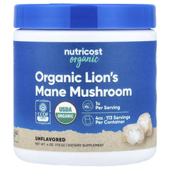 Nutricost Organic Lion’s Mane Mushroom Powder – Cognitive & Wellness Support