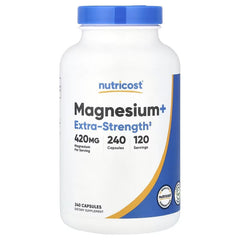 Nutricost Magnesium+ 210 mg Capsules – Muscle, Nerve & Relaxation Support Supplement