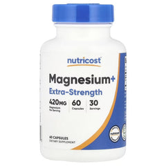 Nutricost Magnesium+ 210 mg Capsules – Muscle, Nerve & Relaxation Support Supplement