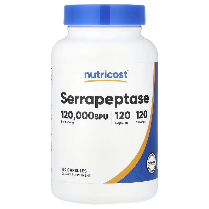 Nutricost Serrapeptase Capsules – Enzyme & Wellness Support Supplement