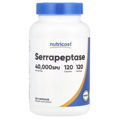 Nutricost Serrapeptase Capsules – Enzyme & Wellness Support Supplement