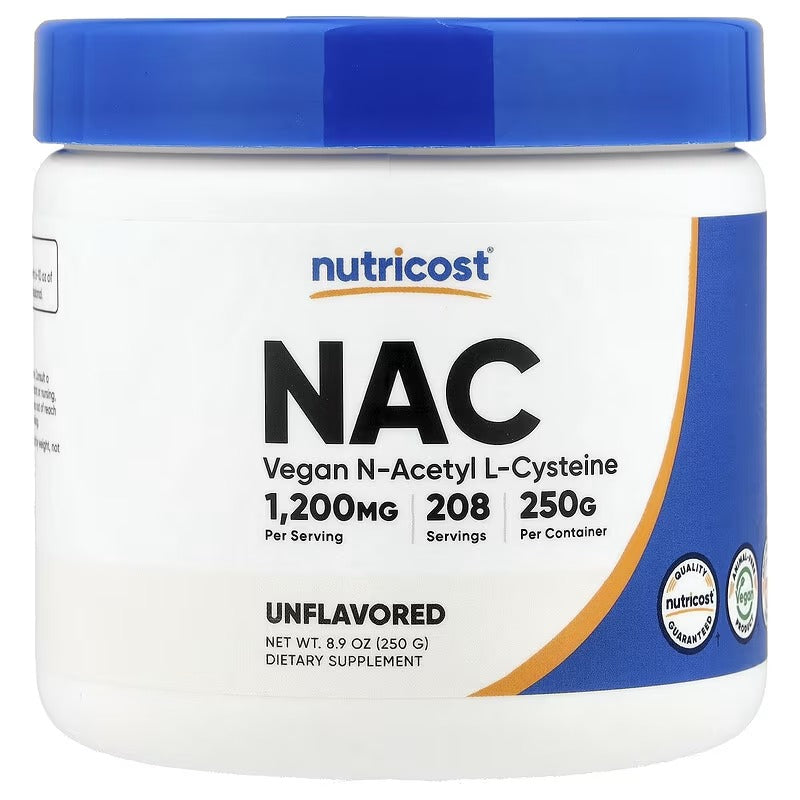 Nutricost NAC Powder Unflavoured – Antioxidant & Wellness Support Supplement