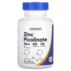 Nutricost Zinc Picolinate Capsules – Immune & Daily Mineral Support Supplement