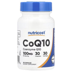 Nutricost CoQ10 Capsules – Heart & Cellular Energy Support Supplement