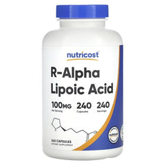Nutricost R-Alpha Lipoic Acid 100 mg Capsules – Antioxidant & Cellular Wellness Support