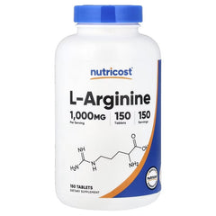 Nutricost L-Arginine 1,000 mg Tablets – Nitric Oxide & Workout Support Supplement