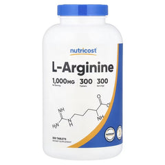 Nutricost L-Arginine 1,000 mg Tablets – Nitric Oxide & Workout Support Supplement