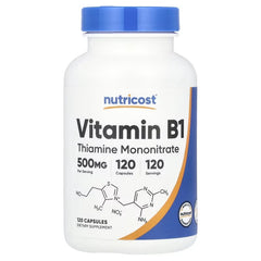 Nutricost Vitamin B1 Capsules – Thiamine Energy & Wellness Support Supplement