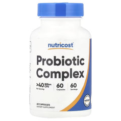 Nutricost Probiotic Complex Capsules – Digestive & Gut Wellness Support Supplement
