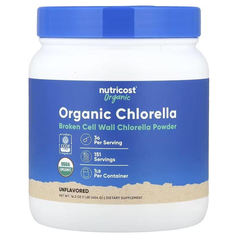 Nutricost Organic Chlorella Powder Unflavoured – Superfood Wellness Support Supplement